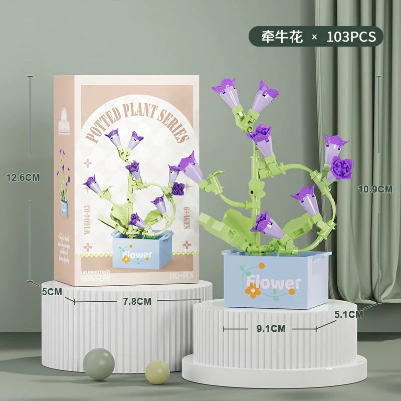 Bouquet Flower Mini Diy Building Block Toys for Children Bricks Blocks for Adults Constructor Micro Bricks Construction Set Gift - CADA BRICKS®