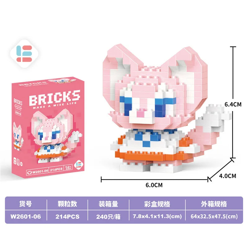 Disney Small Granular Building Model Toy Cartoon Character Stitch, SpongeBob Mini Block Toy Christmas Gift for Children - CADA BRICKS®