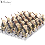 24pcs WW2 Military Army Soldier Soviet US UK German France Building Blocks Set Model Bricks Action Figures Weapon Toys Kids Gift - CADA BRICKS®