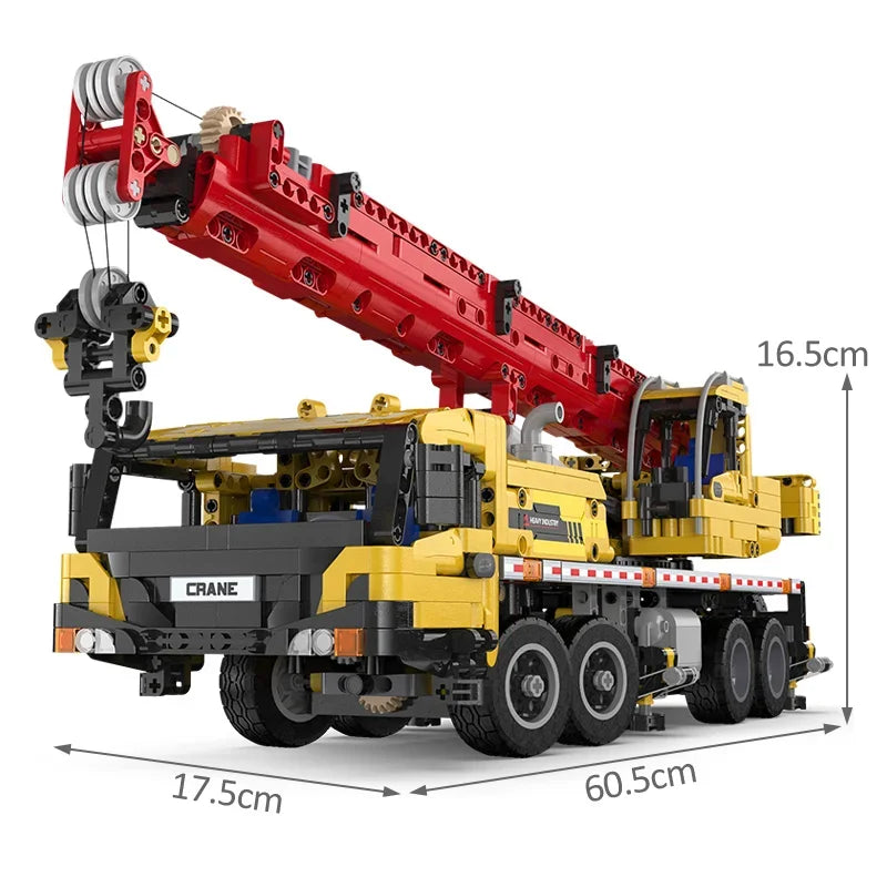 Cada City Remote Control Engineering Vehicle Truck Crane Building Blocks Technical MOC RC Car Bricks DIY Toys For Children Gifts