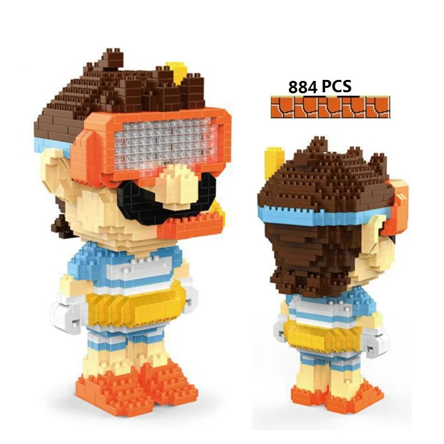 New Anime Mini Blocks Cute Cartoon Peach Luigi Building Bricks Toys for Children Present Bowser Valentine Girls Boy Juguetes - CADA BRICKS®