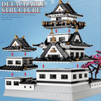 MOC 39101 Japanese Style Architecture Streetview Building Block Himeji Castle Model sets Assembly Bricks Kids Toys Christmas Gif