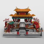 1932pcs MOC Chinese New Year Series Temple Modular Classic Architecture DIY Model Building Blocks Birthday Toys Gift