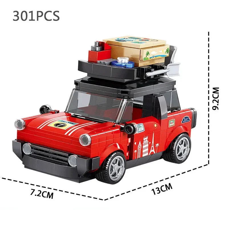 Car Series Building Blocks Model Sets Sports Racing Speed Champion DIY Educational Bricks Toys Boys Kids Adult Christmas Gifts
