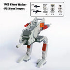 New Dropship Swamp Speeder Soldier Clone Walker Battles Army Packe Building Blocks Toys