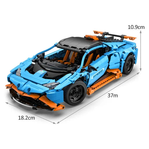 Cada 1126 PCS CITY Kompatible RC Auto Bausteine Technisches STEM Fernsteuerung Spielzeug Geschenk Roter Supersportwagen Bausteine Für Kinder