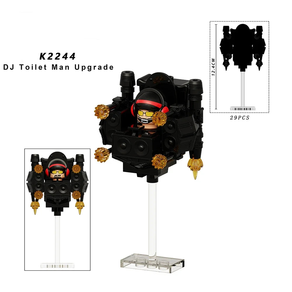 New KDL SWAT Skibidi Toilet Man Figures Anime Block Toys TvMan Titan Cameraman Speakerman Bricks Model Toy For Kid Birthday Gift - CADA BRICKS®