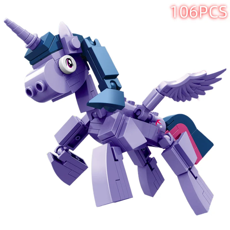 Pony War Mini Model Action Figure Kawaii Building Blocks Compatible Zoon Anime Cities Christmas Hallowmas Birthday Toys Gifts - CADA BRICKS®