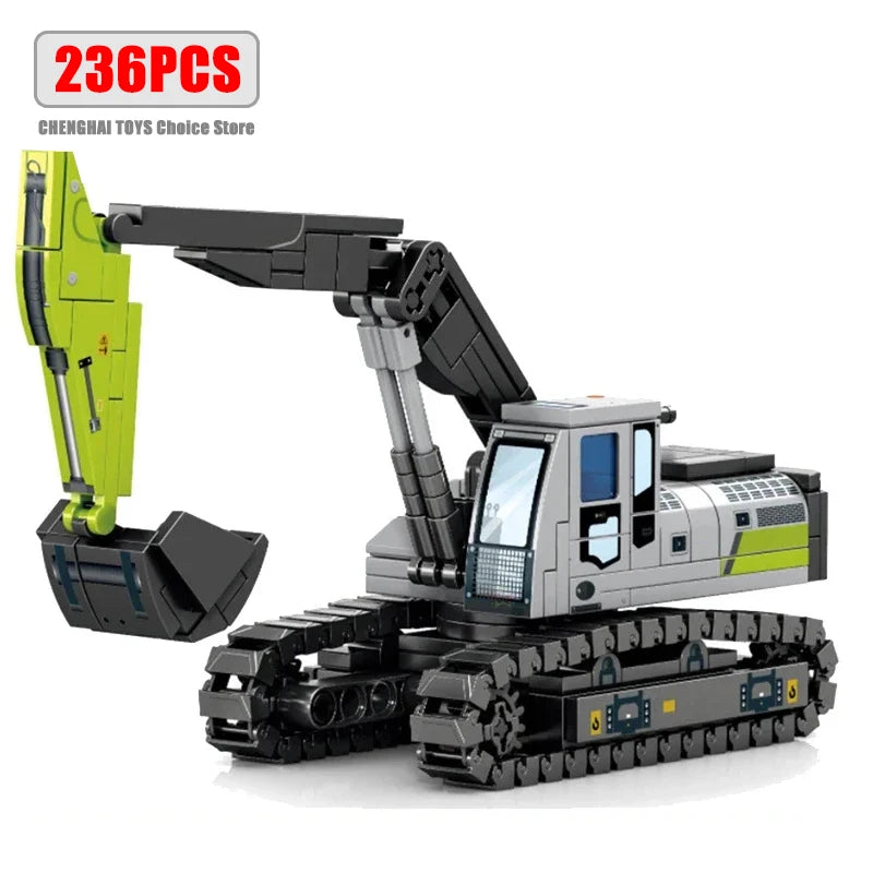 City Engineering Trucks Building Blocks Crane Bulldozer Excavator Childrens Car Construction MOC Bricks Sets Toys For Kids Gifts