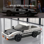 Mould King 27013 AE86 Initial D Car Models Building Sets with Display Case Collectible Model Car Kits Race Car Building Blocks - CADA BRICKS®