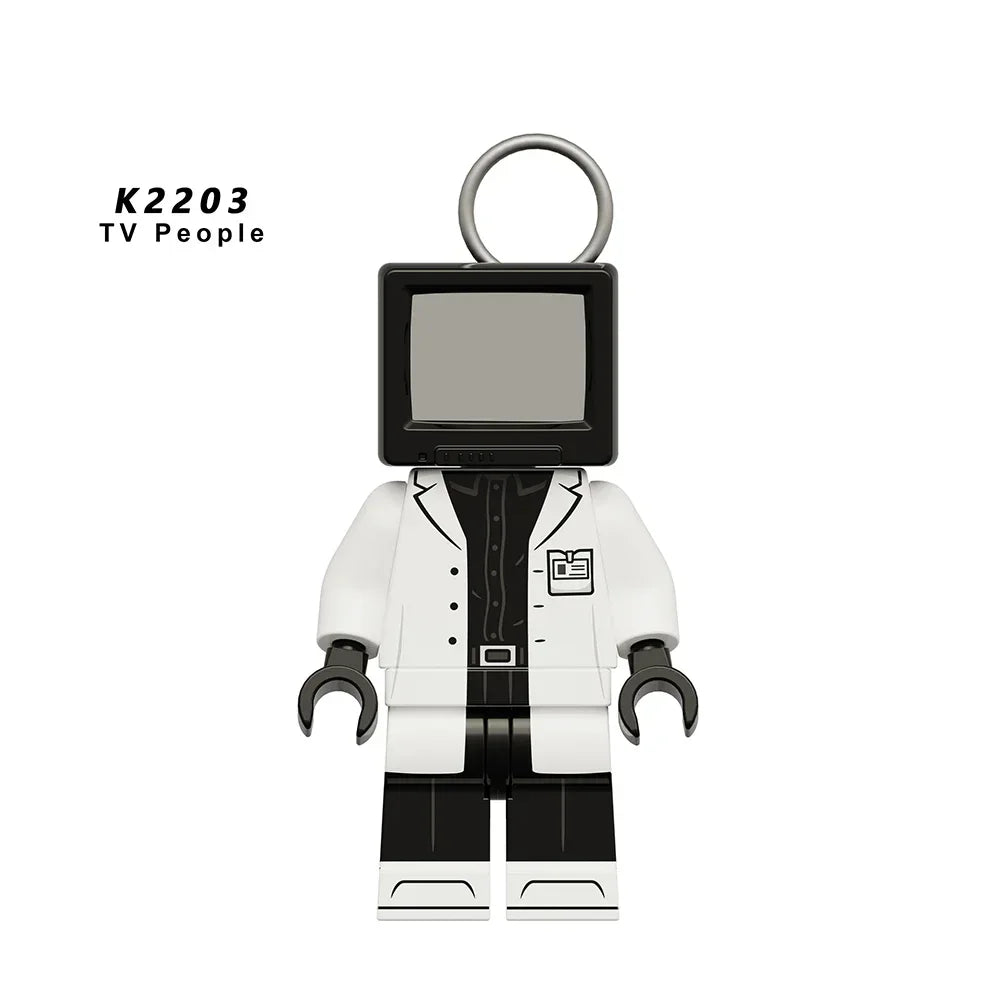 New KDL SWAT Skibidi Toilet Man Figures Anime Block Toys TvMan Titan Cameraman Speakerman Bricks Model Toy For Kid Birthday Gift - CADA BRICKS®