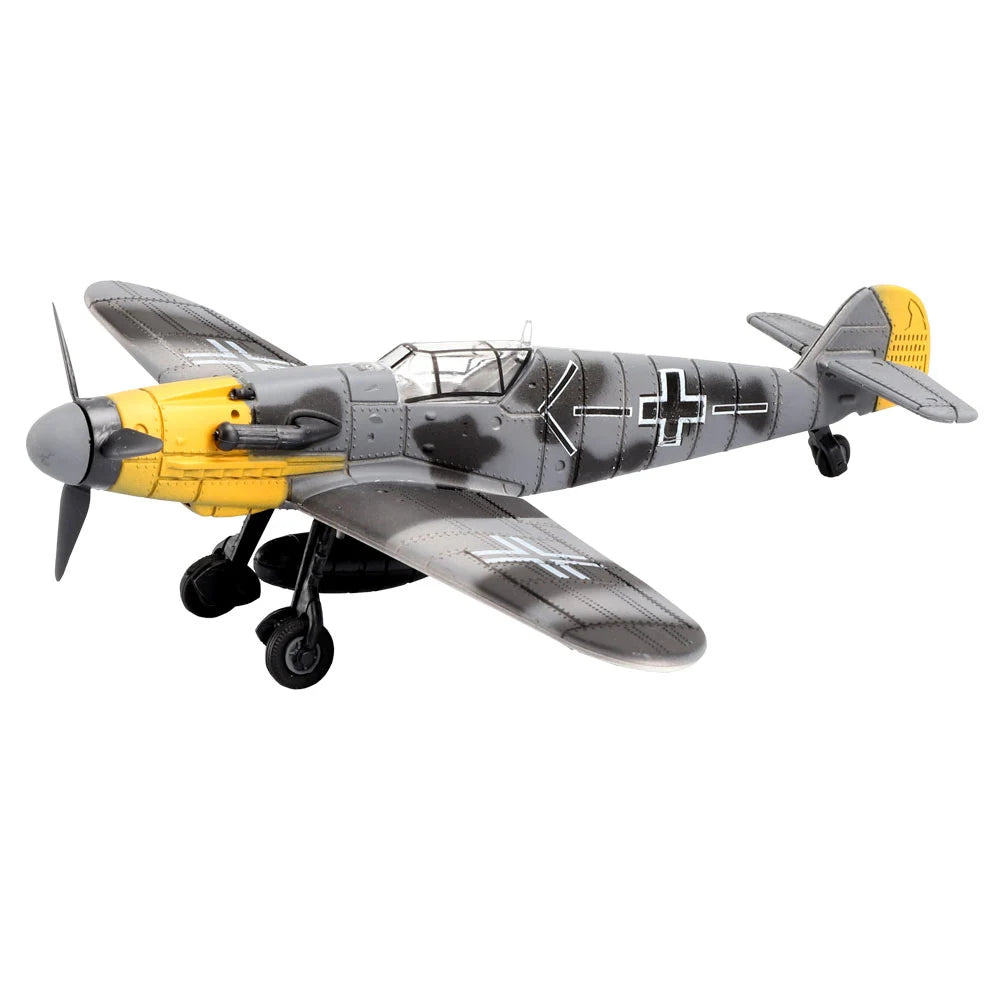 ViiKONDO Vliegtuig Speelgoed Model Bouwpakket 1/49 WOII Duitse BF109 Jachtvliegtuig Oorlogsplane Doe-Het-Zelf Montage Plezier Kind Vliegtuig Cadeau Kantoordecoratie