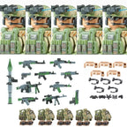 Military Army Figures Building Blocks SWAT Ghost Commando Special Forces Soldier Weapons Gun Hat Shield Belt AK Mini Bricks Toy - CADA BRICKS®