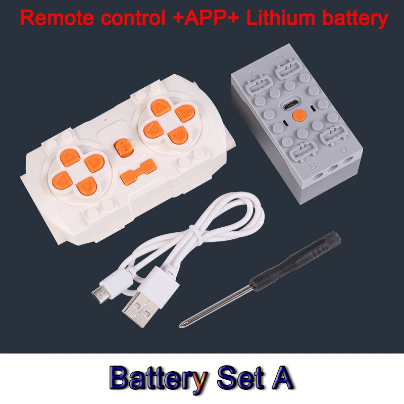 Technical Electronic Building Block MOC Refit Accessories Micro-motor RC Power Functions Parts Creative DIY Car Bricks Kids Toys - CADA BRICKS®