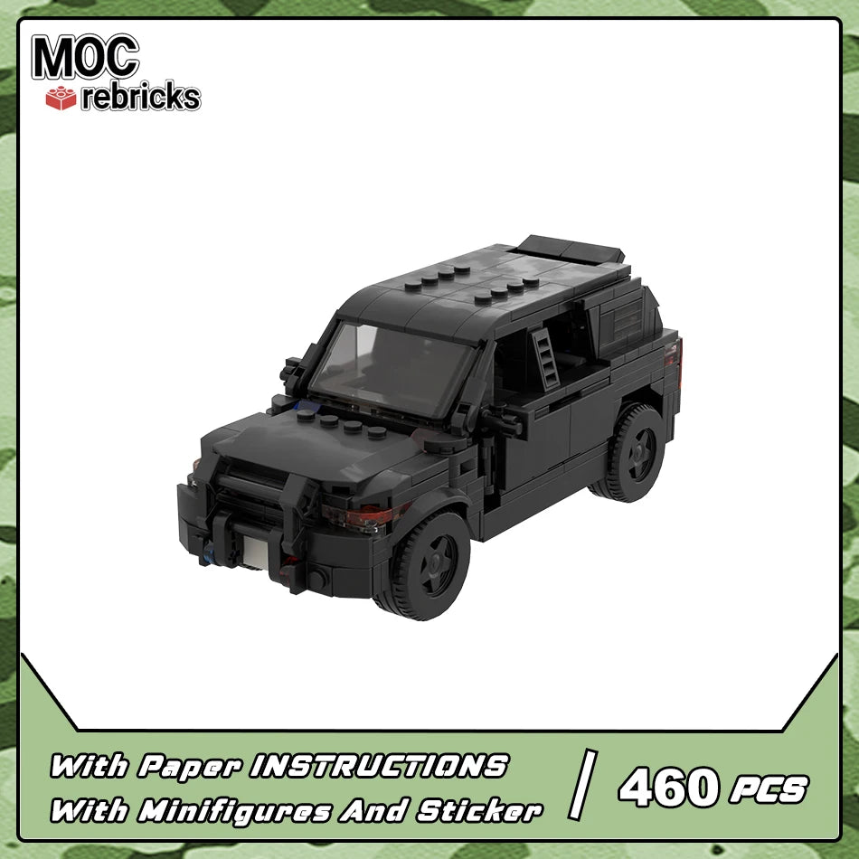 Police Car Explorer MOC Speed Champions City Vehicle Technique Bricks Swat Truck Classic Building Block Model Set DIY Kids Toy
