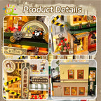 HUIQIBAO 1286PCS City Japanese Street View Detective Agency Model Building Blocks DIY Architecture Bricks Toys for Children Gift