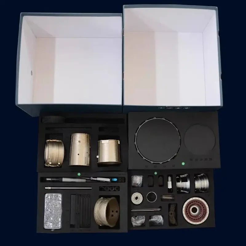 F135 fighter turbojet engine model 3D three-dimensional metal assembly building block toy launch popular science gift