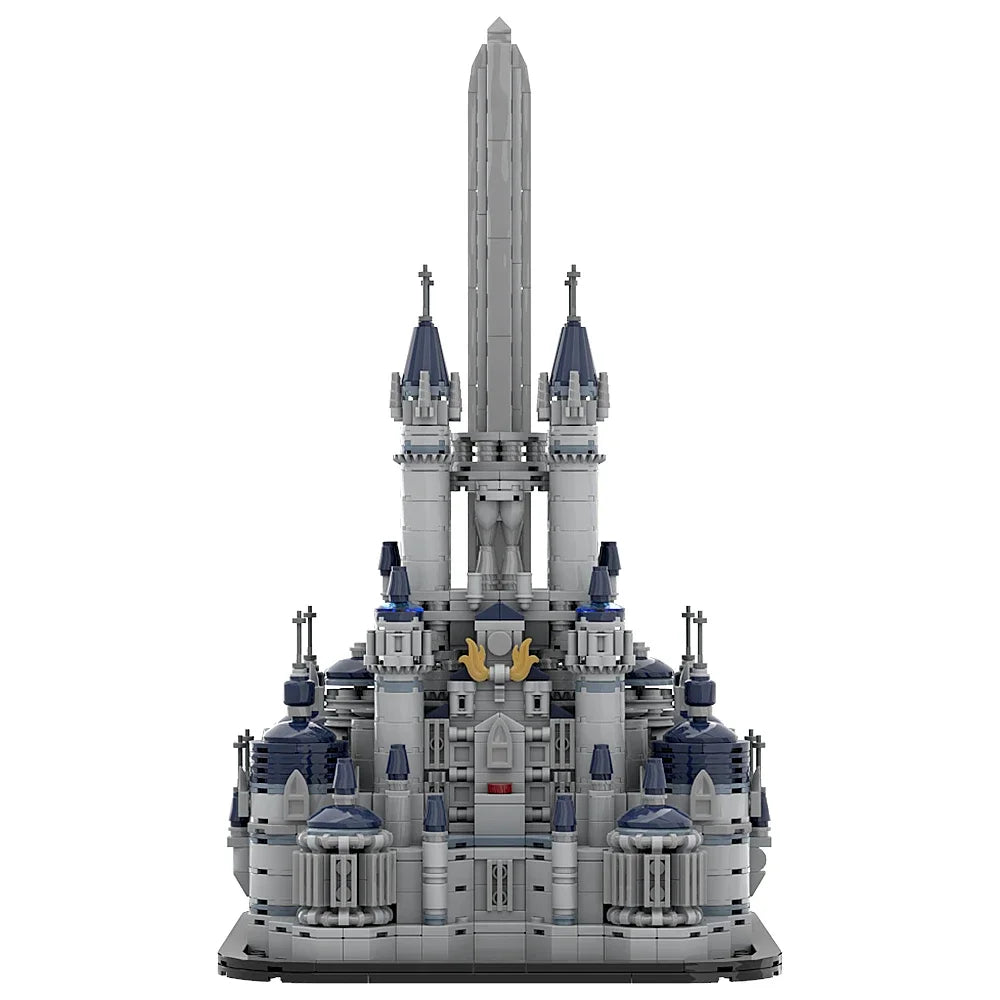 MOC Classic Architecture Chateau Bugatti Molsheim Building Blocks Model Fantasys IX Alexandria Castle Bricks Toy for kids Gift