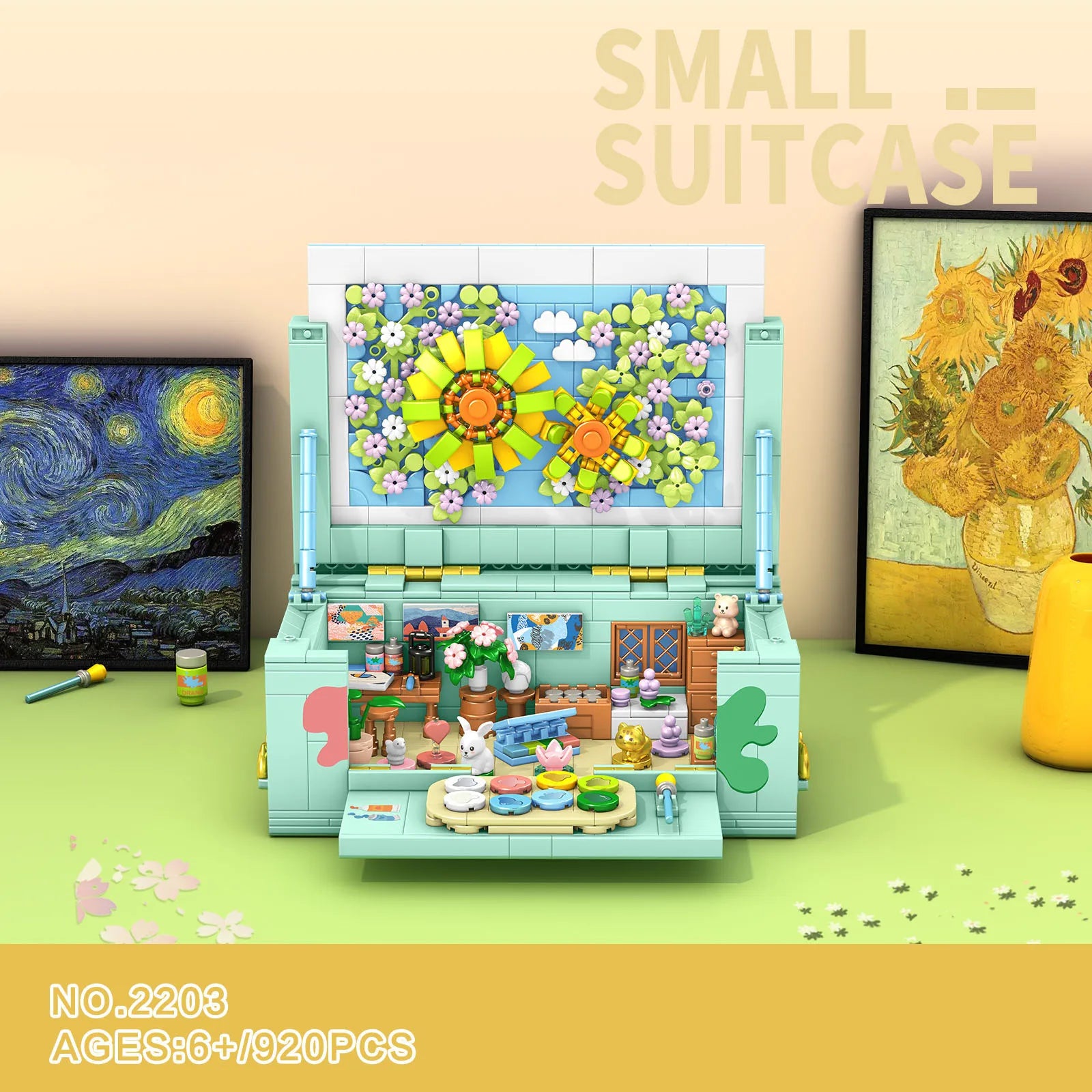 Idea House Street View Mini Block Secret Box Villa Room Building Brick Art Studio Circus Streetscape Construction Toys For Gifts