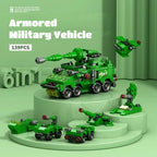 Compatible Lego Military Tank Rocket Robot Dinosaur Armored Vehicle Fighter Jet Puzzle Assembly Toys Boys Kids Toy Gifts