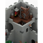 MOC The Highstone Fortress Lion Kingdom Street View Castle Architecture Building Blocks Model Toys Bricks Aldult Children's Gift