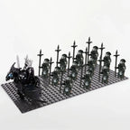 13pcs Castle Knight Rohan Azog Orcs Half-Beast Human Army Elf Guards Roman Solider Minifig Building Block Toys for Kids