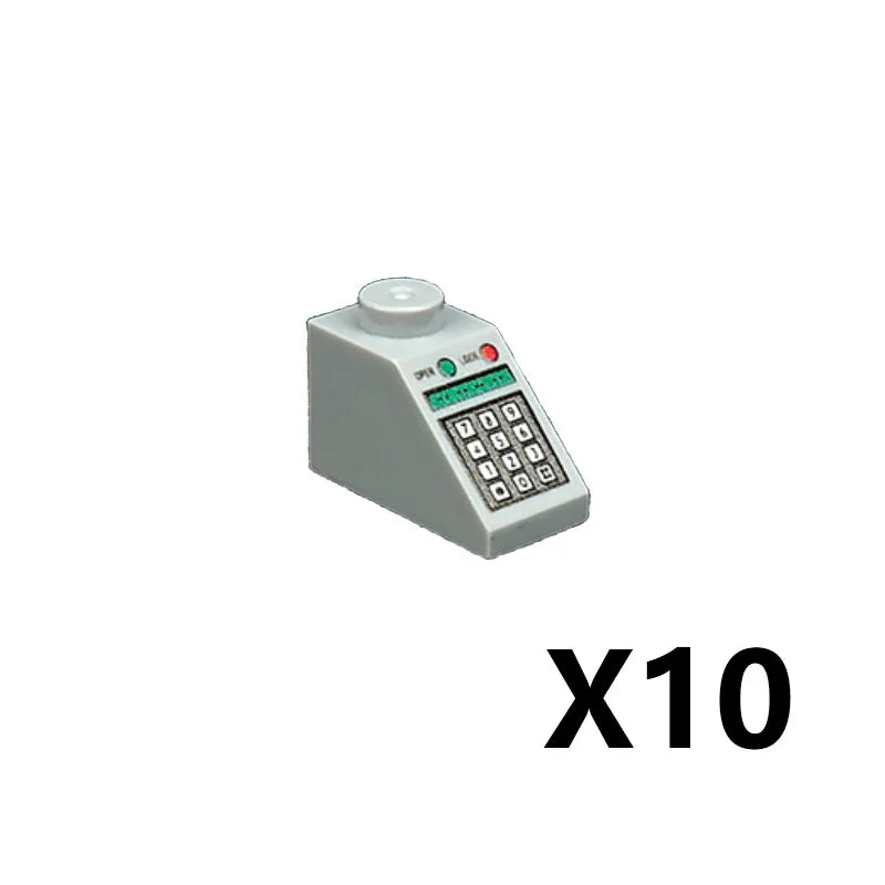 City Printed Accessories Building Blocks Computer Controller Monitor Keyboard Dashboard Mobile Phone Radio Mini Bricks Kids Toys - CADA BRICKS®