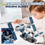 HUIQIBAO Space Station Building Blocks With Astronaut Figure City Aerospace Model Bricks Children Toys for Kids