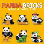 Creative DIY Assemable Animal Cute MINI Chinese Style Animal Panda Building Block Educational Boy Toys For Children Model Bricks - CADA BRICKS®