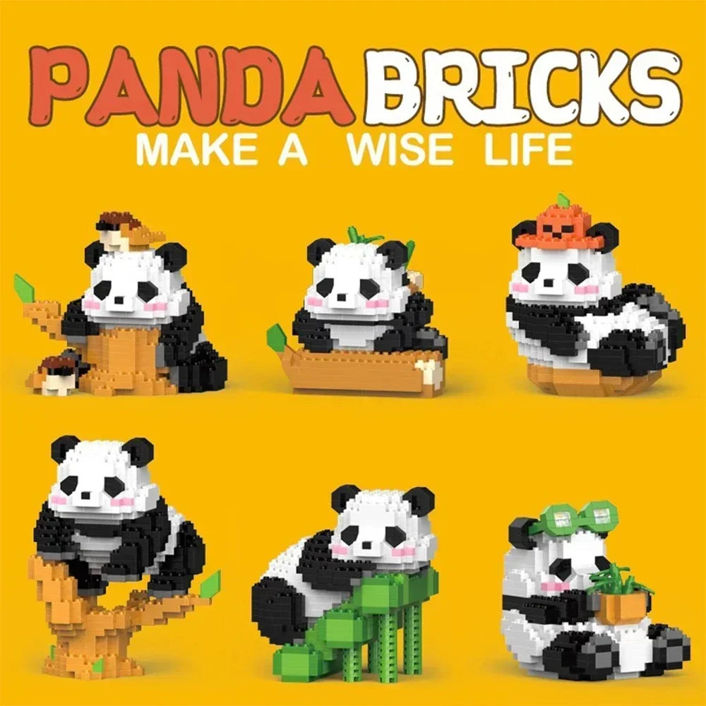 Creative DIY Assemable Animal Cute MINI Chinese Style Animal Panda Building Block Educational Boy Toys For Children Model Bricks - CADA BRICKS®