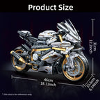 TOYLINX Alloy Motorcycle Desktop Decorations 2045PCS Racing Building Block Model  Kid Toys Christmas Easter Festive Gift Giving