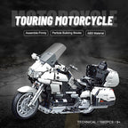 Gold Wing Touring  Motorcycle Technical Model Building Blocks MOC Racing car Motorbike Bricks Sets Toys For Kids Gifts 8110