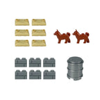 Military Special Forces Police SWAT Gangster Weapons Guns Mortar Jeeps Off-Road Armored Vehicle Model Soldier Building Block Toy