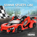 Mould King 10007 Technical Car Building Block The Red Sport Racing Car Set Assembly High-Speed Car Toys Kids Christmas Gift