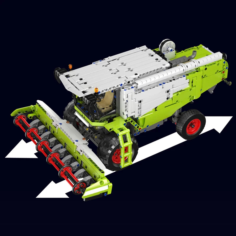 Mould King 17014 Technical Car Building Block The Remote Control Harvester Model Assembly Truck Bricks Toys Kids Christmas Gift
