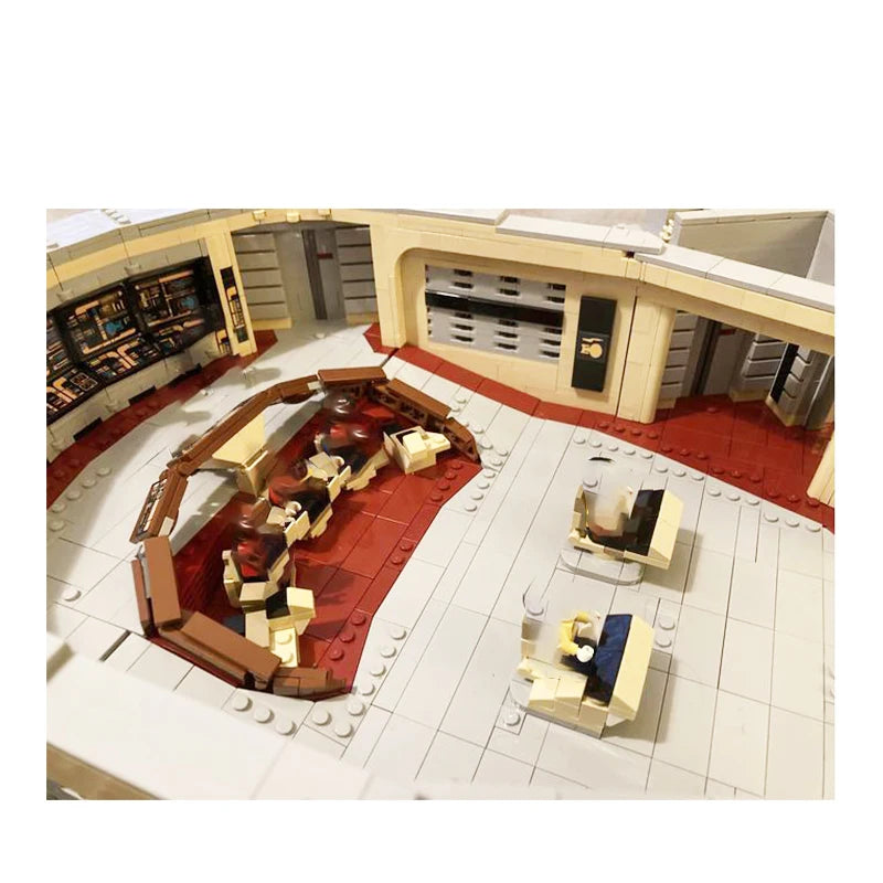 MOC-169227 Classic Space Station USS Enterprise D Main Bridge Building Model Building Block Assembly Brick Toy Children's