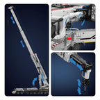 Mould King 17007 Technical Car Toys Motorized LTM 11200 Crane Truck Building Block Assembly Model Brick Kid Christmas Gifts