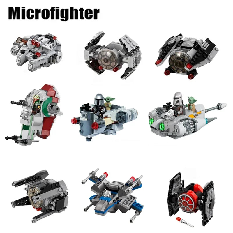 New Mini Star Ship Interconnecting Blocks Toys - Build Your Own Micro X-wing Fighter and Space Model Buidling Bricks for Kids - CADA BRICKS®