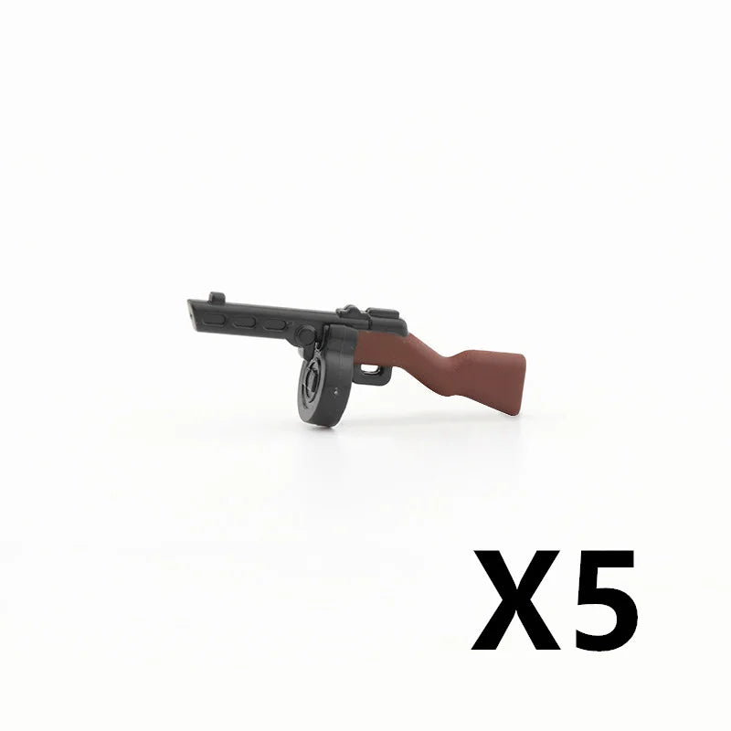 5/10 WW2 Soldier Weapons Building Block Two-color Printing Machine Rifle Submachine Sniper Guns Military Accessories Bricks C238 - CADA BRICKS®