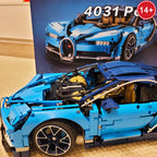 2025 NEW 4031PCS compatible with 42083 blue sports car model building blocks, car racing assembly, boys' supercars, adult gifts