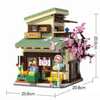 Cada LED City Japanese Style Grocery Store House Building Blocks Double Decker Duplex Architecture Bricks Toys for Kid Gifts - CADA BRICKS®