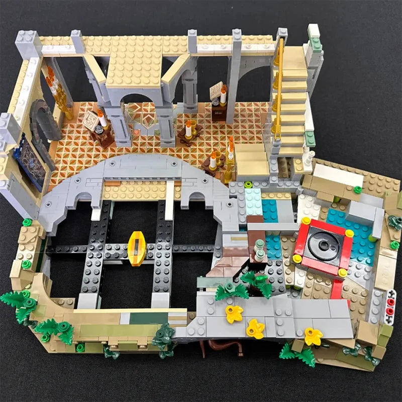 6167PCS Vally Castle Building Blocks Sets MOC Small Particle Street Serise Bricks Model Toys Display Collection Holiday Gifts