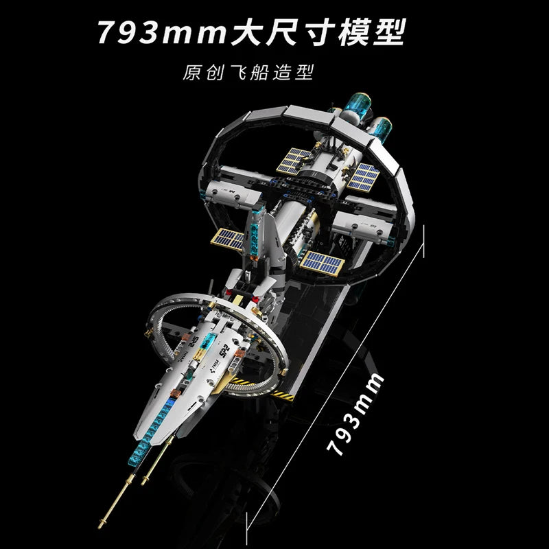 New T1105 3000pcs MOC Space Exploration Series Building Blocks Assembling Space Station Bricks Model Toys for Boys Birthday Gift