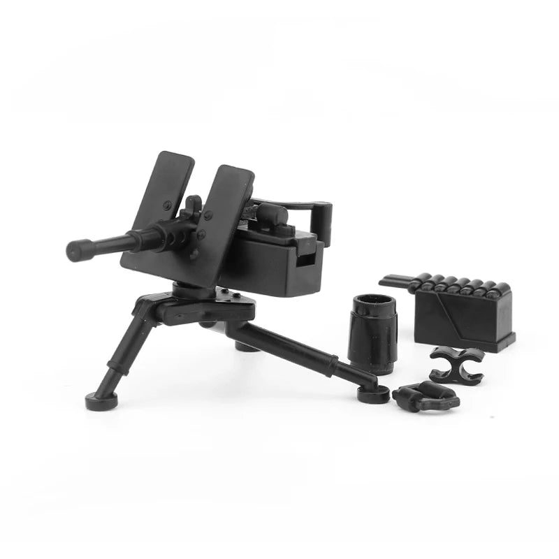 Military Weapons Guns Mortar Special Forces Police SWAT Gangster Jeeps Off-Road Armored Vehicle Model Soldier Building Block Toy