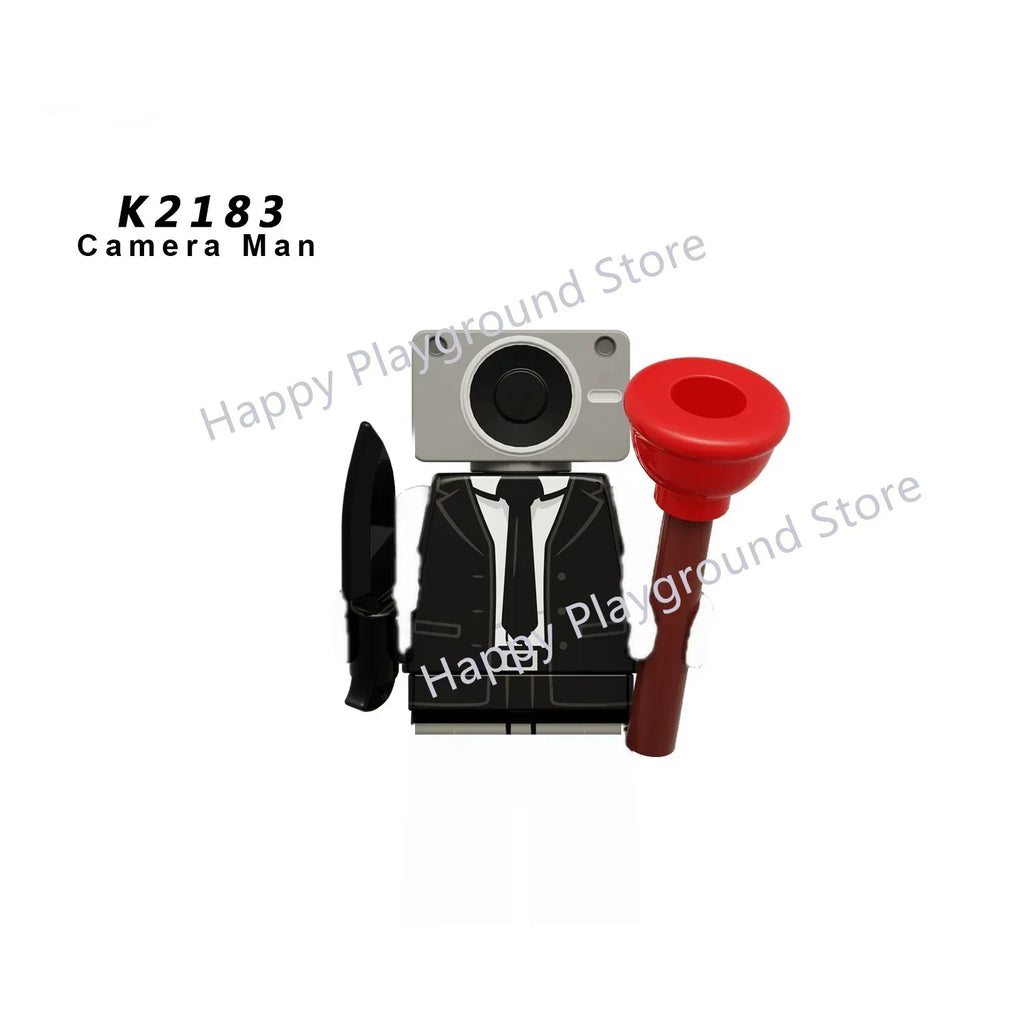 New KDL SWAT Skibidi Toilet Man Figures Anime Block Toys TvMan Titan Cameraman Speakerman Bricks Model Toy For Kid Birthday Gift - CADA BRICKS®