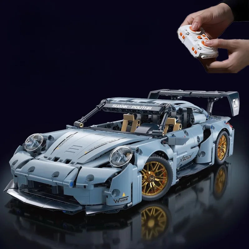 Technical Racing Sport Car Model Building Blocks technic adults 1:14 DIY Supercar Brick Puzzle Toys Kid Adult Gift（1200+granule）