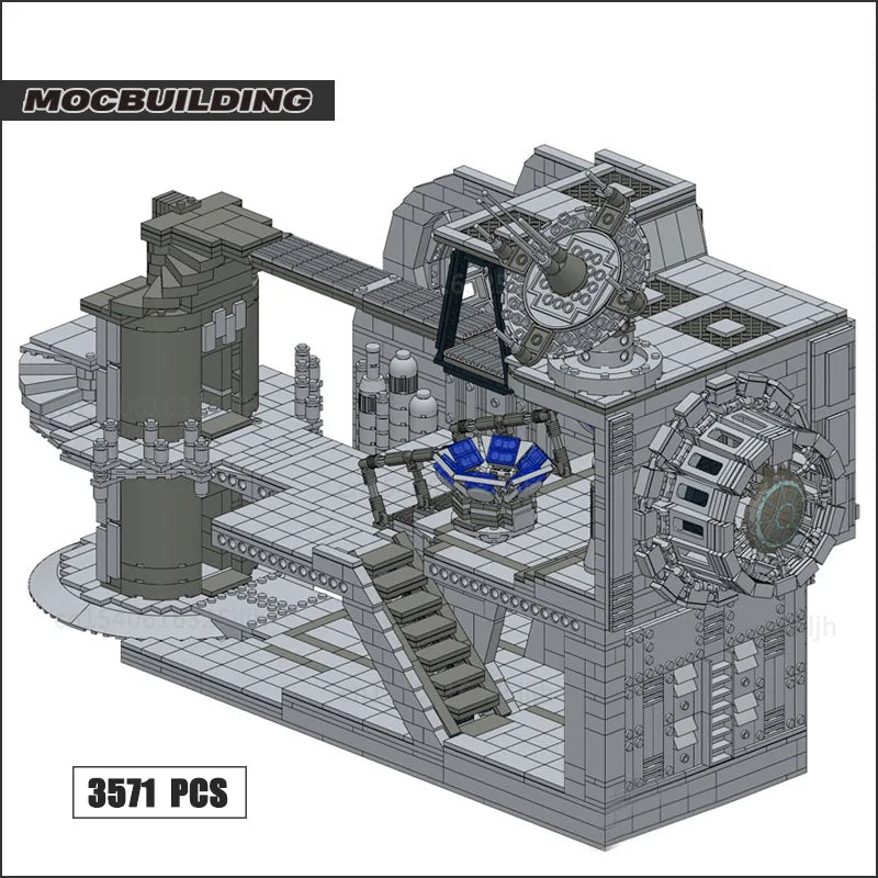 Space Battle Station MOC Building Blocks Movie Diorama Base Architecture Technology Bricks Collection Model Toys Xmas Gifts
