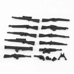 Military Special Forces Police SWAT Gangster Weapons Guns Mortar Jeeps Off-Road Armored Vehicle Model Soldier Building Block Toy