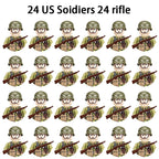 Military Building Blocks, Figures, Action Figures, Toys, Mini Dolls, Soldier Characters, Children's Toys, National Army Phalanx - CADA BRICKS®