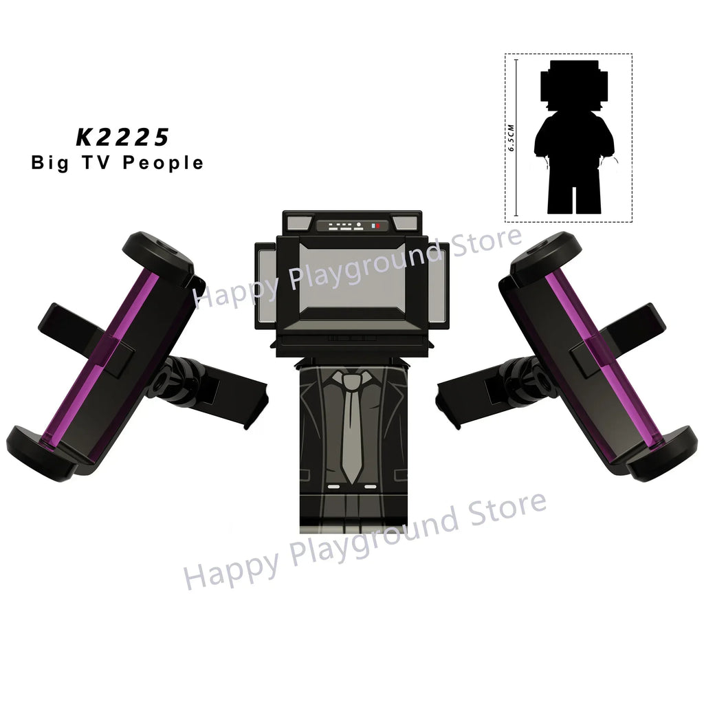 New KDL SWAT Skibidi Toilet Man Figures Anime Block Toys TvMan Titan Cameraman Speakerman Bricks Model Toy For Kid Birthday Gift - CADA BRICKS®